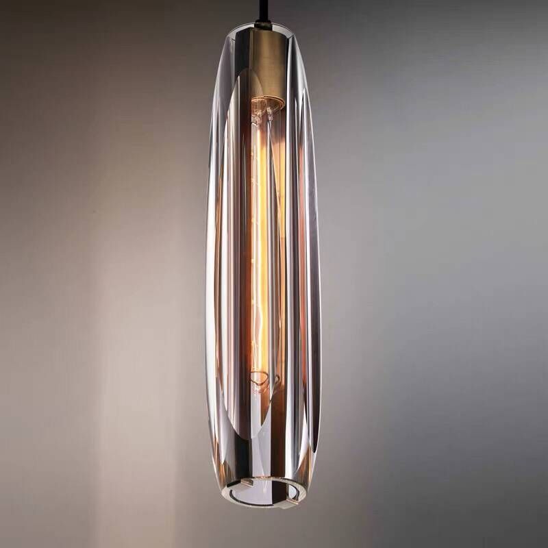 Sleek Glass Pendant Ceiling Light Fixture