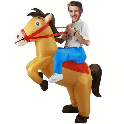Funny Blow Up Horse Rider Costume