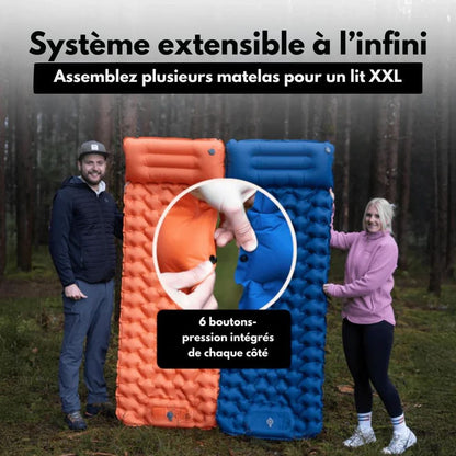 Portable Camping Air Mattress with Pump & Pillow