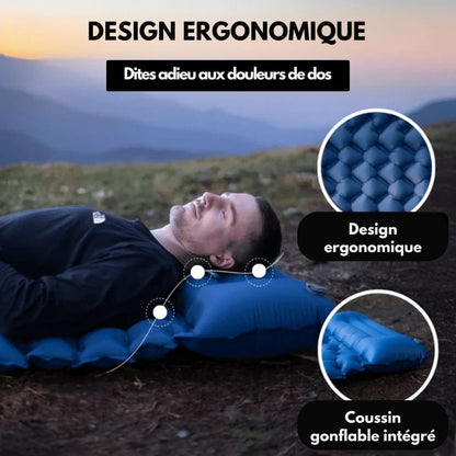 Portable Camping Air Mattress with Pump & Pillow