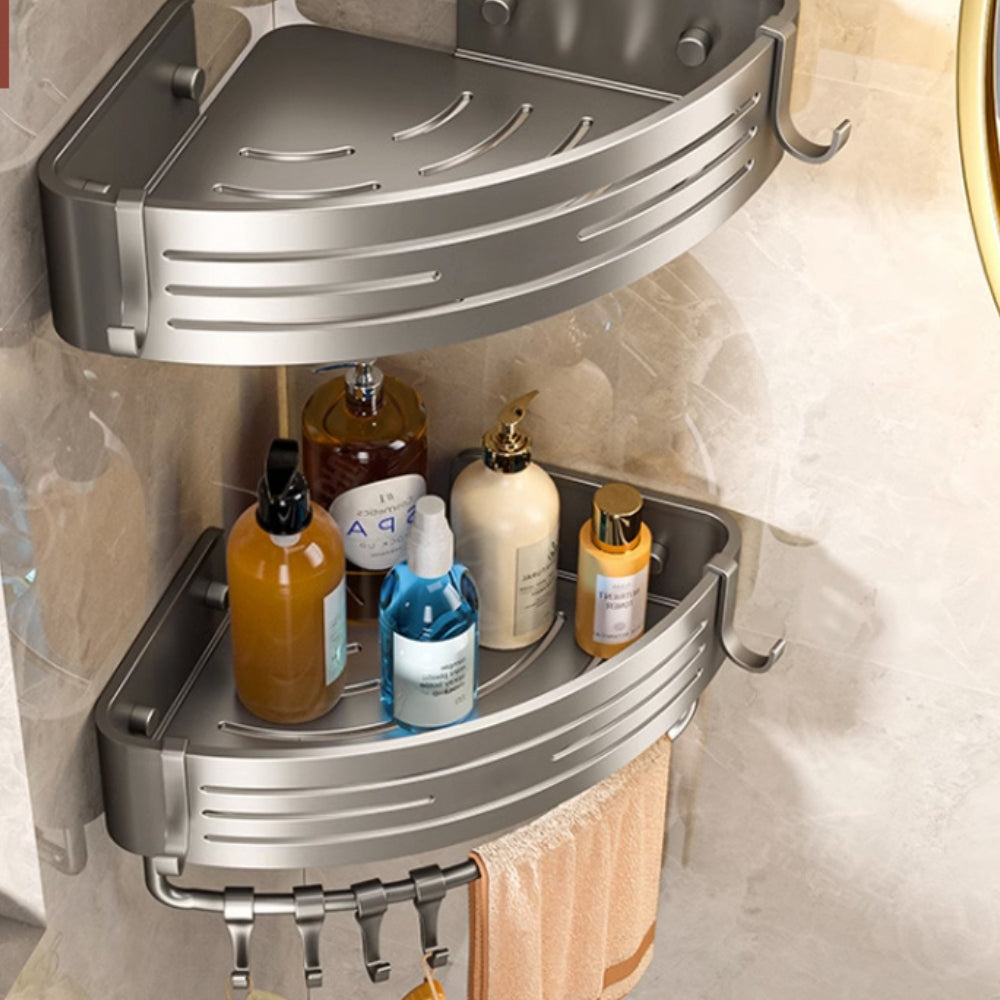 Aluminum Corner Shower Caddy Rack