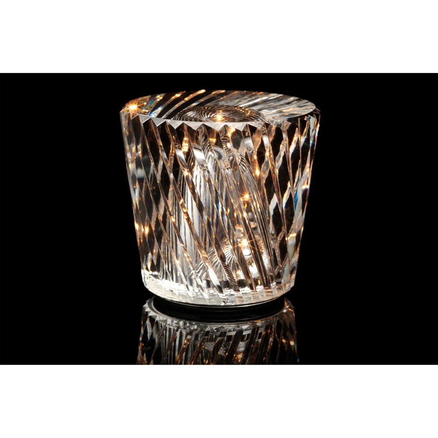 Sparkling Glass Rechargeable Desk Lamp