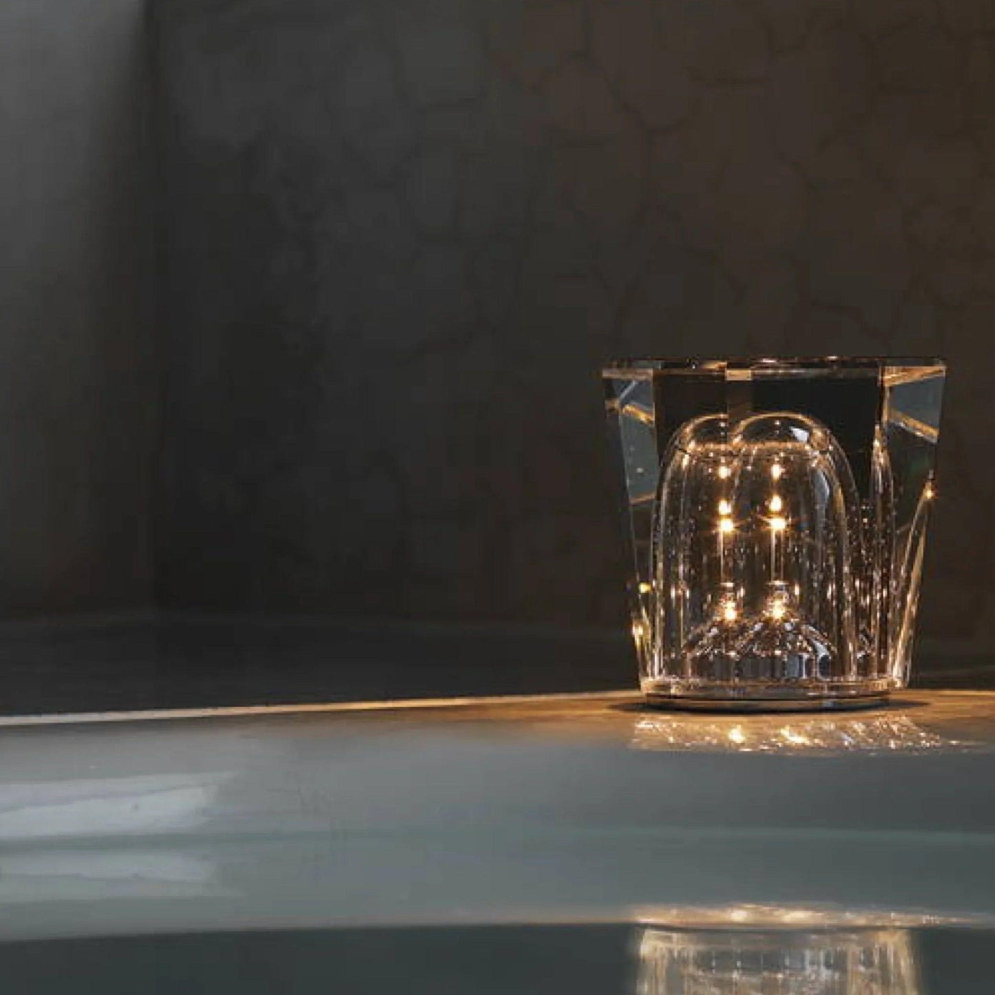 Premium Crystal Glass LED Desk Lamp