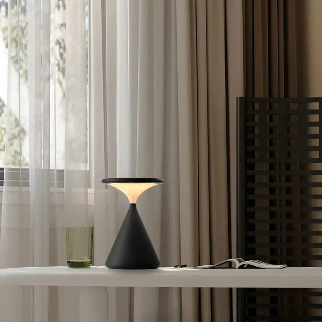 Compact Wireless Desk Lamp with Adjustable Brightness