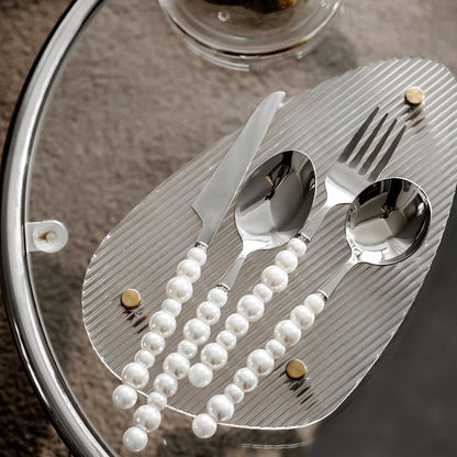Luxury Pearl Silverware Set – Fine Dining