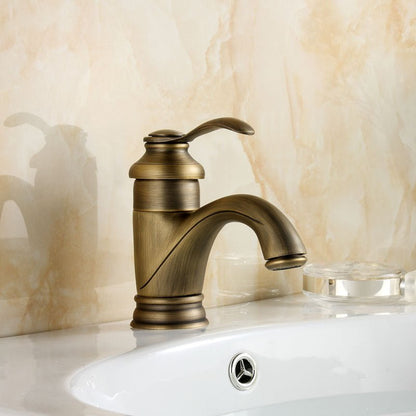 Classic Brass Bathroom Sink Faucet Mixer Tap