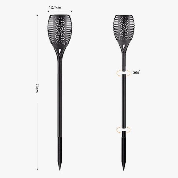 Outdoor Flame Effect Garden Light Torch