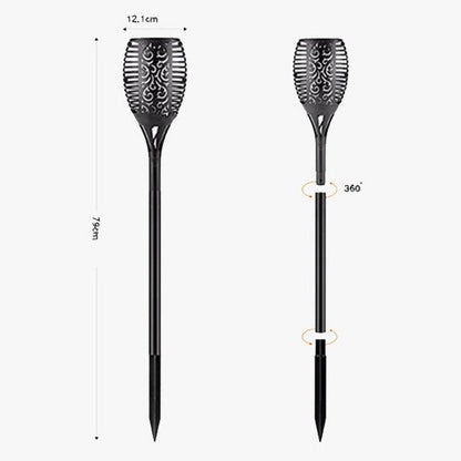 Outdoor Flame Effect Garden Light Torch