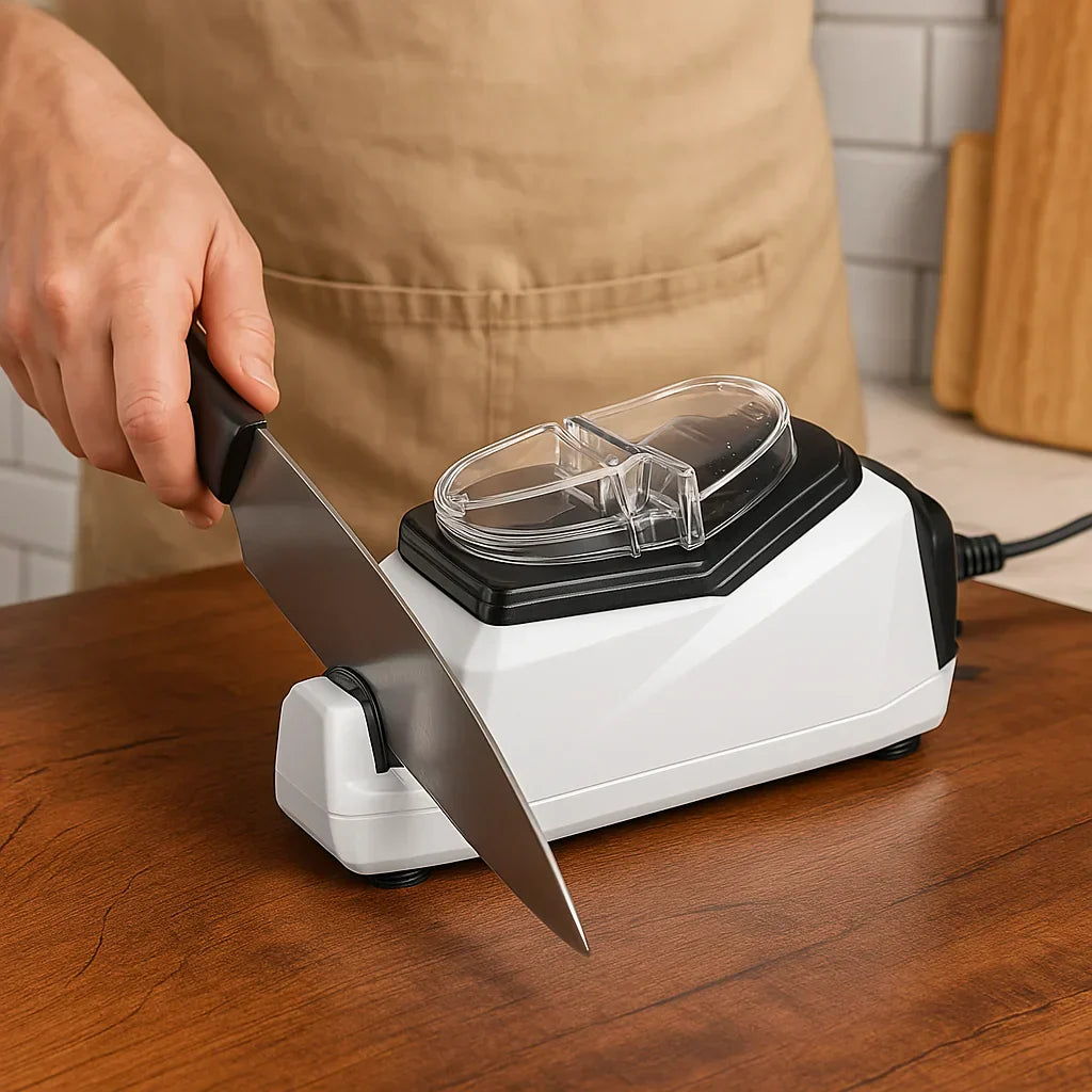 Fast 2-Stage Electric Knife Sharpener System - Cofik