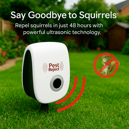 Outdoor Squirrel Repellent Device for Garden Protection