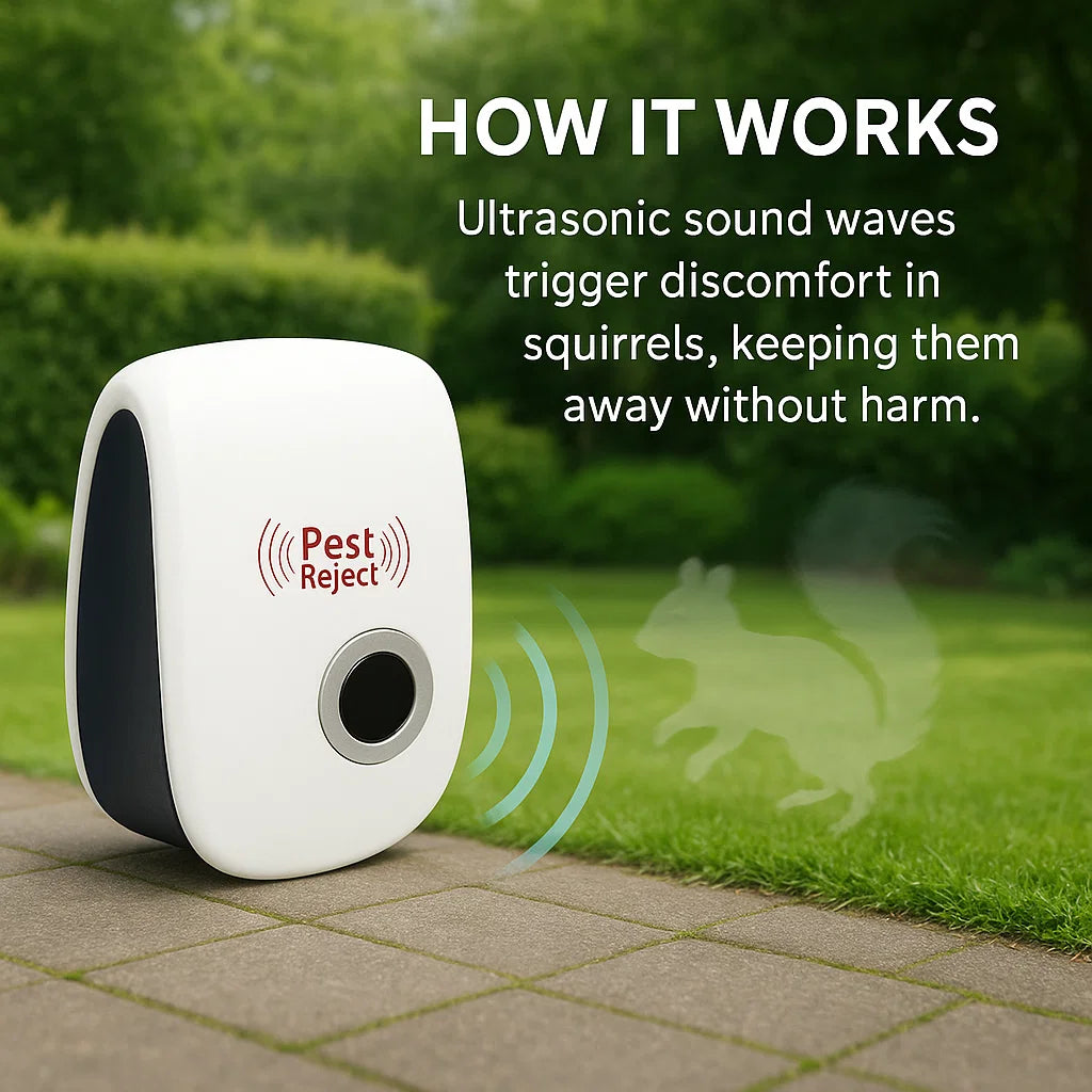 Outdoor Squirrel Repellent Device for Garden Protection