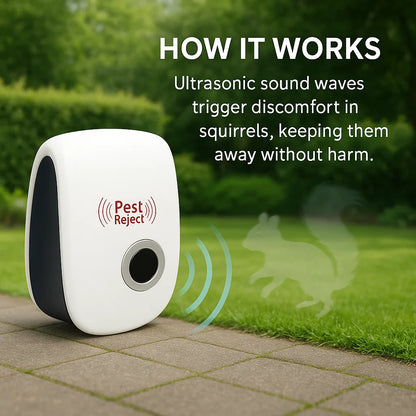 Outdoor Squirrel Repellent Device for Garden Protection