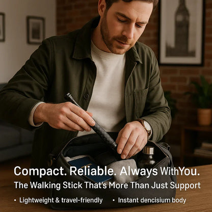 Tactical Folding Walking Stick for Hiking Safety