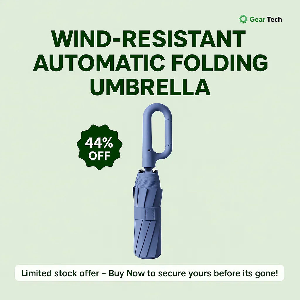 Waterproof Compact Folding Rain Umbrella