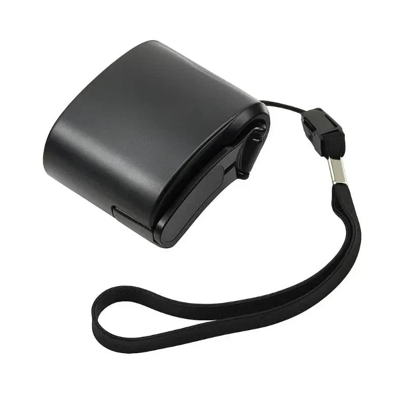 Compact Hand Crank Power Bank with USB and LED Light - Cofik