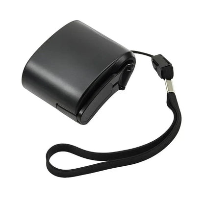 Compact Hand Crank Power Bank with USB and LED Light - Cofik