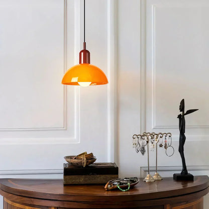 Colorful Glass Pendant LED Ceiling Light Fixture