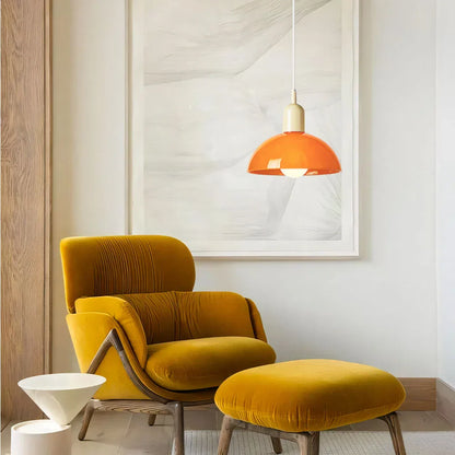 Colorful Glass Pendant LED Ceiling Light Fixture