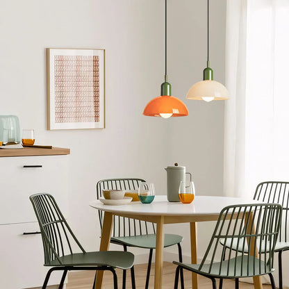 Colorful Glass Pendant LED Ceiling Light Fixture
