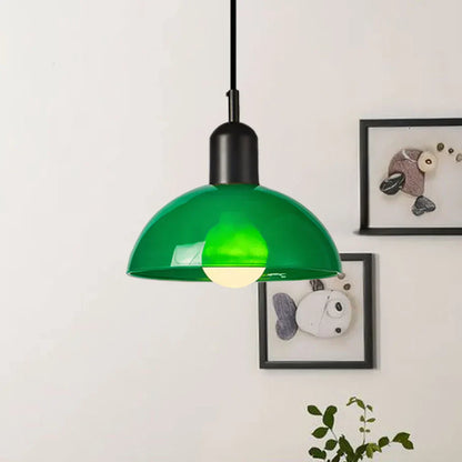 Colorful Glass Pendant LED Ceiling Light Fixture