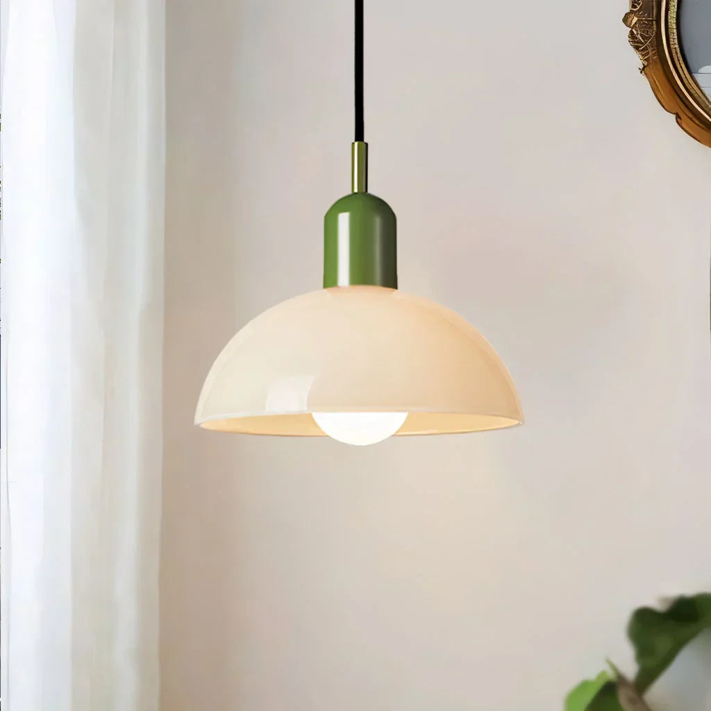 Colorful Glass Pendant LED Ceiling Light Fixture