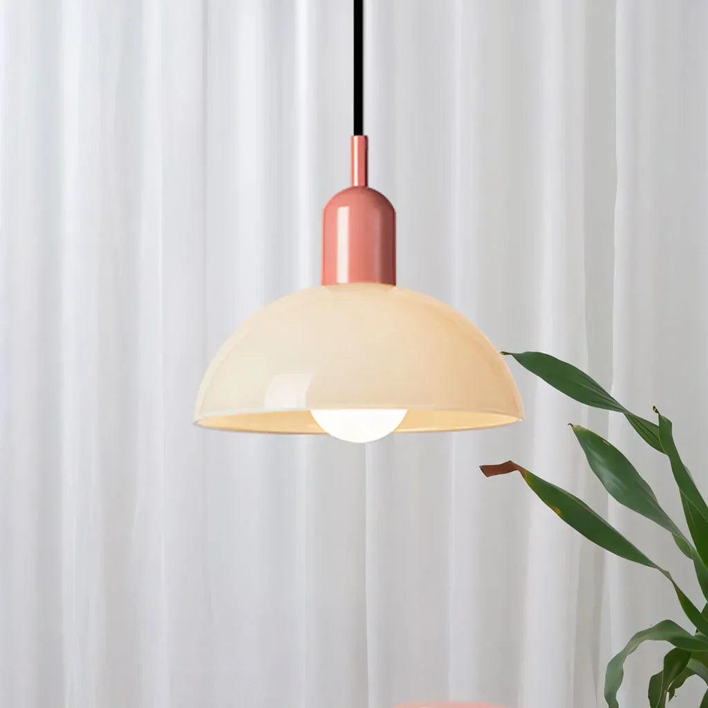 Colorful Glass Pendant LED Ceiling Light Fixture
