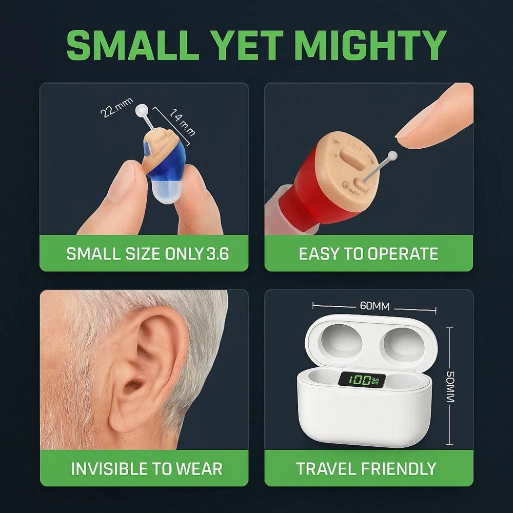 Discreet Rechargeable In Ear Hearing Aids