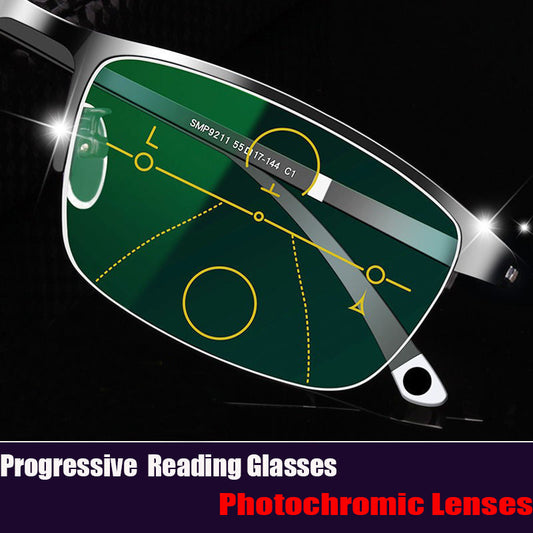 Stylish Progressive Blue Blocker Reading Glasses - Cofik