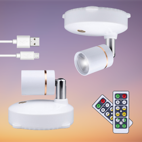 Bright Portable LED Spotlight with Remote - Cofik