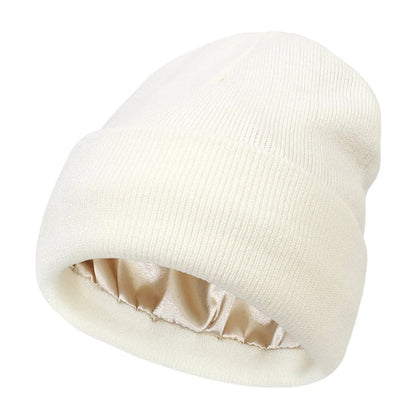 Warm Silk Blend Winter Beanie Hat