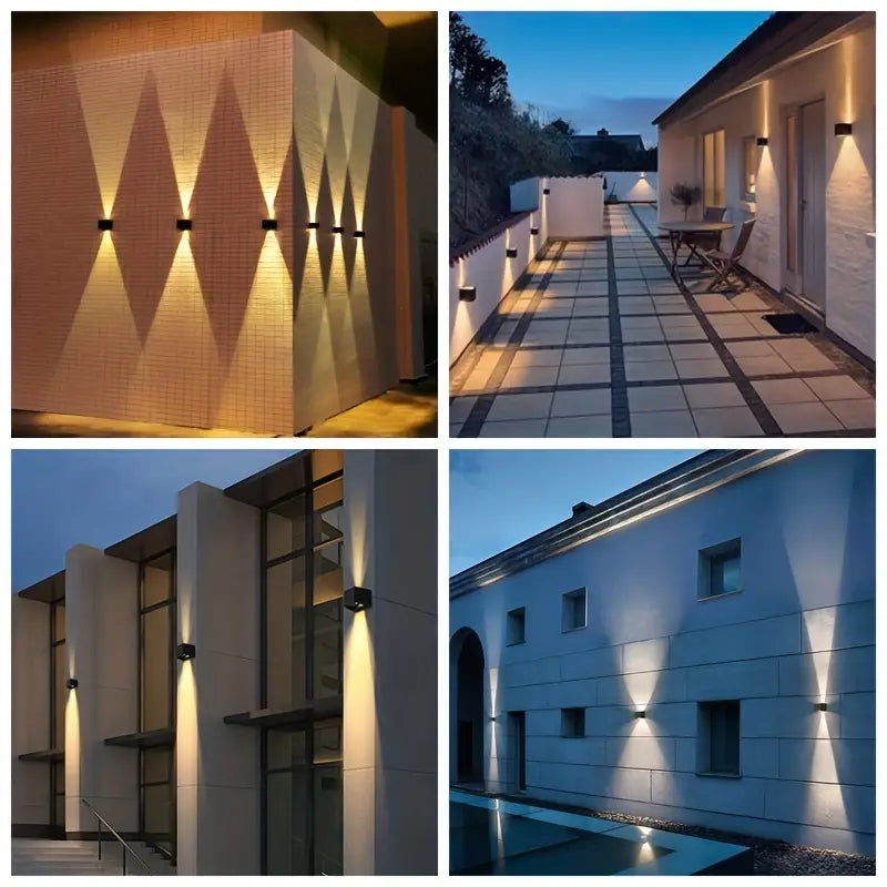 Outdoor Solar Powered LED Wall Lights