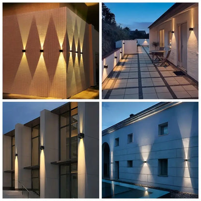 Outdoor Solar Powered LED Wall Lights
