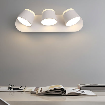 Compact Black Metal LED Wall Light Adjustable