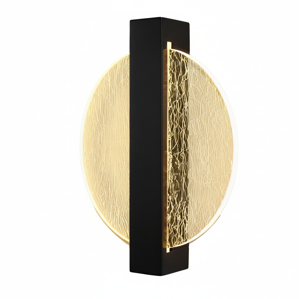 Contemporary LED Wall Light – Sleek Glass Bedroom Sconce