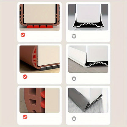 Thermal Door Stopper Adjustable for Draft Blocking