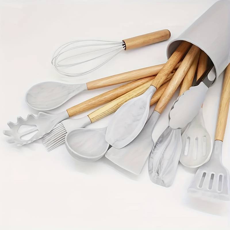 Durable Silicone Kitchen Utensil Set – Non Stick and Heatproof