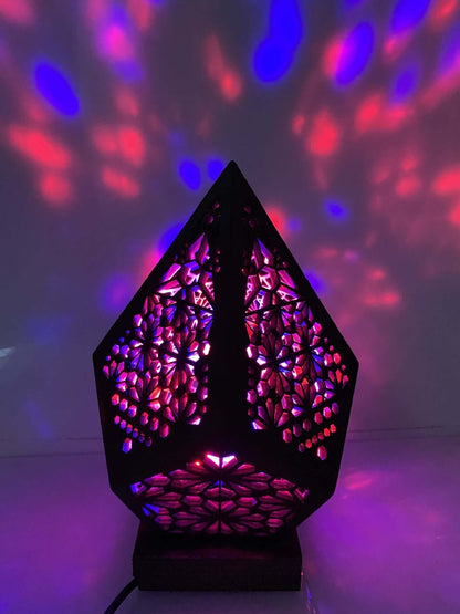 Colorful LED Projector Night Light Table Lamp
