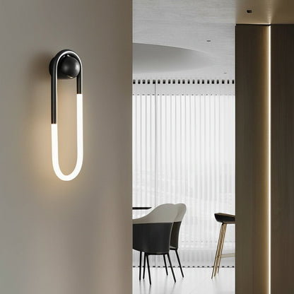 Simple Brass LED Wall Light - Dimmable Bedside Lamp