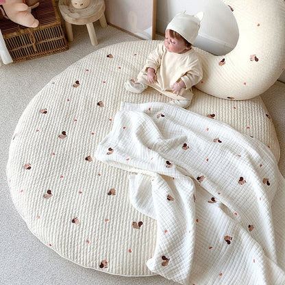 Cute Bear Design Infant Playmat