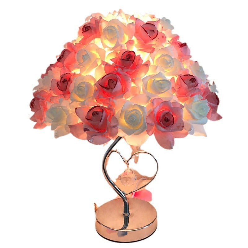 Classic Elegant Rose Table Lamp for Bedroom - Cofik