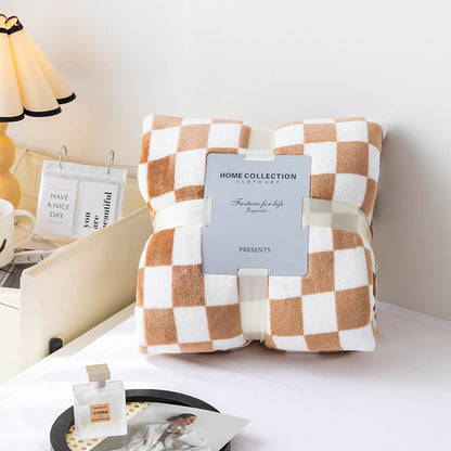 Cozy Plaid Throw Blanket for Home Decor