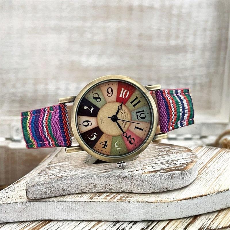 Colorful Rainbow Strap Watches
