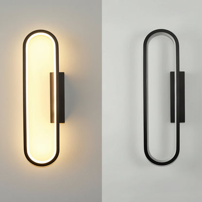 Contemporary LED Wall Light – Sleek Oval Design
