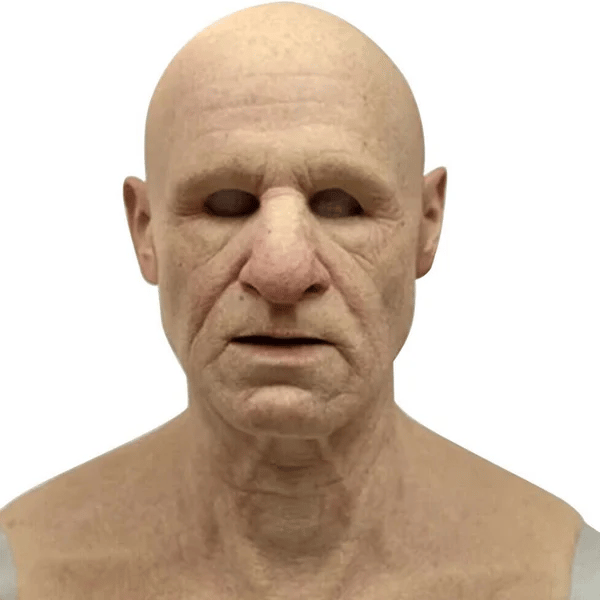 Spooky Old Man Halloween Mask Costume
