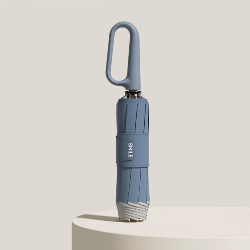 Compact Umbrella with Secure Buckle Closure