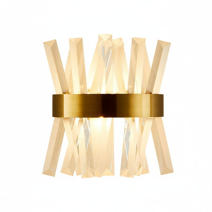 Elegant Glass Wall Lamp Stainless Steel LED Lighting Fixture