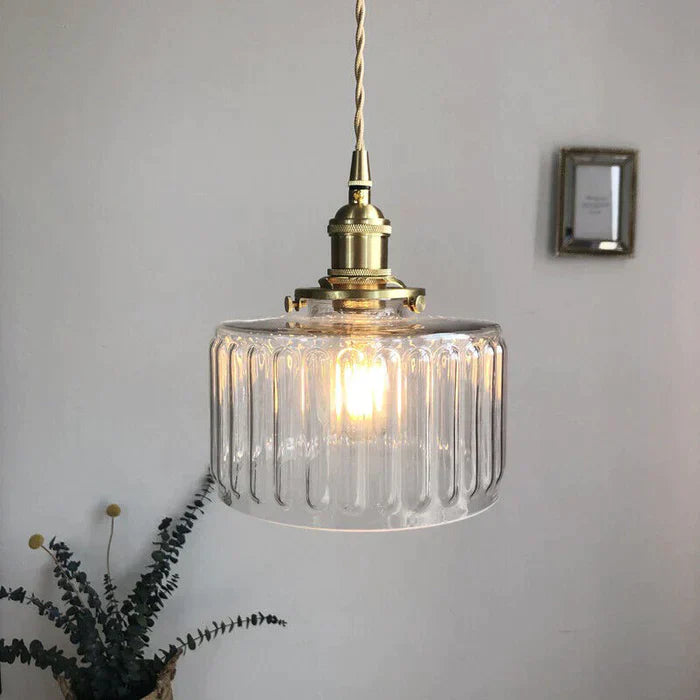 Vintage Style Single Glass Pendant Lamp - Cofik