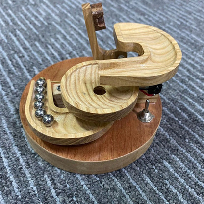 Kinetic Wooden Marble Run Toy
