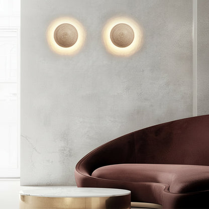 Natural Stone Round LED Wall Light - Cofik