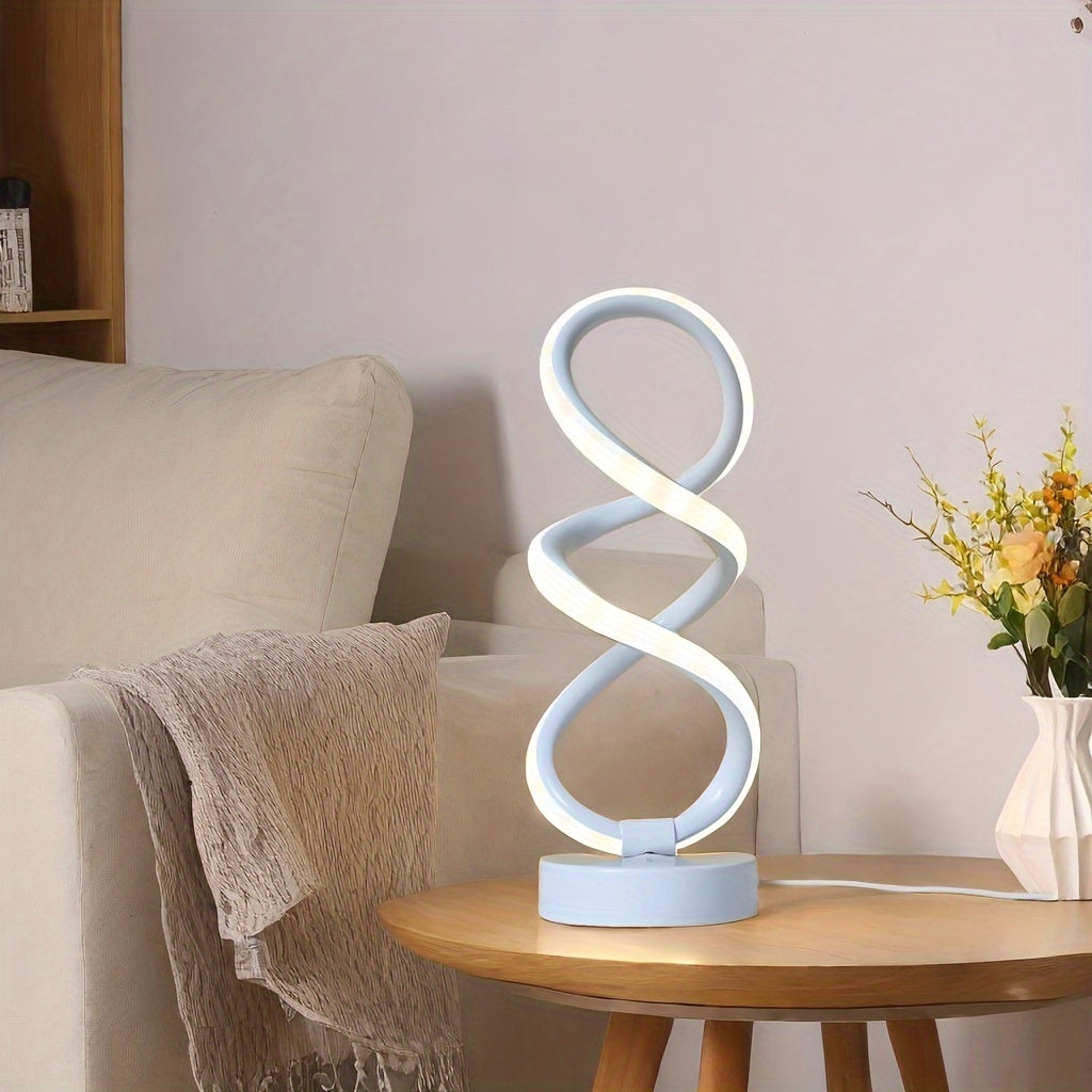 Stylish Spiral Desk Lamp with Color Options